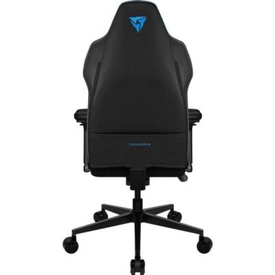 Cadeira Gamer Core Smart Racer em Couro Sintético com Suporte Lombar Automático Azul-preta