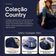 Kit Edredom Casal Padrão Country Com Almofadas Estampadas 07 Peças - Dupla Face Percal 300 Fios Cor Azul