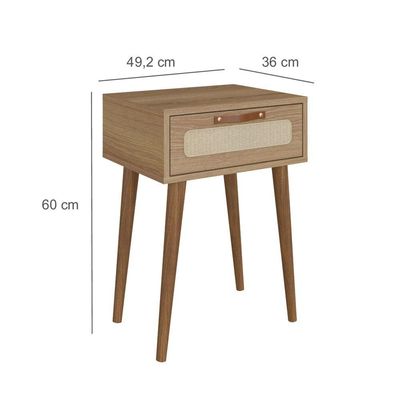 Mesa Cabeceira Retrô Olmo