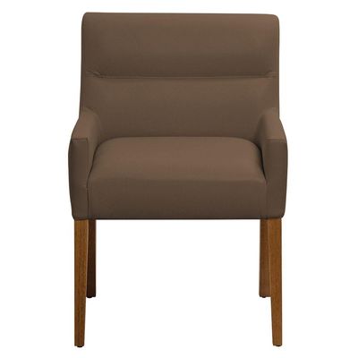 Kit 4 Cadeiras Para Mesa De Jantar Angel Base Madeira Corano Marrom - Nexta Casa