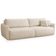 Sofá Cama Retrátil 3 Lugares Para Sala De Estar 210cm Malva F04 Linho Bege - Lyam Decor