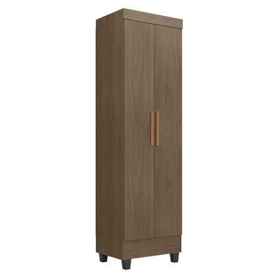 Guarda Roupa Casal Porto 8 Portas E Armário Multiuso Lite Carvalho Oak - Móveis Leão