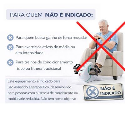 Beel Pró Fisioterapia H51 Mini Bicicleta Cor Branco