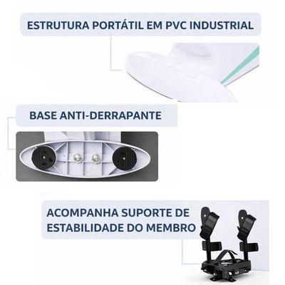 Beel Pró Fisioterapia H51 Mini Bicicleta Cor Branco