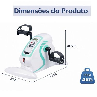 Beel Pró Fisioterapia H51 Mini Bicicleta Cor Branco