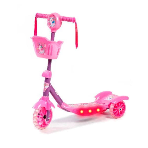 Patinete 3 Rodas c/ Cesta Rosa CV192317 Patinete 3 Rodas c/ Cesta Rosa CV192317