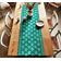 Caminho de Mesa de Algodão Estampado em Bloco - Twill Premium 36 cm - Cozinha, Jantar, Café, Aparador - Vários Comprimentos - Vargottam 35,56 Cm (L) × 274,32 Cm (C) / Verde