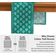 Caminho de Mesa de Algodão Estampado em Bloco - Twill Premium 36 cm - Cozinha, Jantar, Café, Aparador - Vários Comprimentos - Vargottam 35,56 Cm (L) × 182,88 Cm (C) / Verde