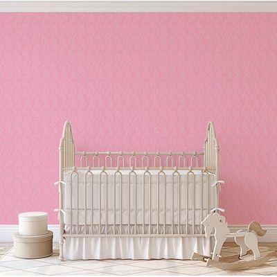 Papel de Parede Étnico Paisley Folha Rosa, Autoadesivo, Envoltório, Decoração DIY Fácil para Quarto Fazenda, Sala, Armários - S4Sassy 63,5 cm (L) × 304,8 cm (C) / Rosa - Vinil Liso