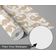 Papel de Parede Vinílico Autoadesivo Removível Monocromático com Cavalo-Marinho e Ondas Bege para Banheiro, Lavanderia, Armário - S4Sassy 63,5 cm (L) × 914,4 cm (C) / Bege - Vinil Liso