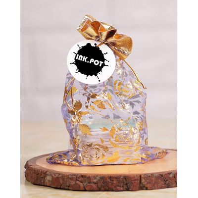 Etiquetas de Agradecimento em Papel para Presente e Festa, Tema Berço Azul, Coleção Chá de Bebê Boy Boy - Pacote com 50 - Inkdotpot 7,62 Cm × 5,08 Cm / Branco