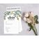 50 Cartões Florais Quadrados em Branco para Sugestões de Presentes, Chá de Noiva, Chá de Panela e Despedida de Solteira - Inkdotpot 12,7 Cm × 17,78 Cm / Branco - Cartão de Conselho