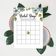 50 Cartões Florais Quadrados em Branco para Sugestões de Presentes, Chá de Noiva, Chá de Panela e Despedida de Solteira - Inkdotpot 12,7 Cm × 17,78 Cm / Branco - Bingo da Noiva