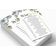 50 Cartões Florais Quadrados em Branco para Sugestões de Presentes, Chá de Noiva, Chá de Panela e Despedida de Solteira - Inkdotpot 12,7 Cm × 17,78 Cm / Branco - Ele Disse, Ela Disse