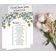 50 Cartões Florais Quadrados em Branco para Sugestões de Presentes, Chá de Noiva, Chá de Panela e Despedida de Solteira - Inkdotpot 12,7 Cm × 17,78 Cm / Branco - Conjunto de Jogos