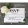 50 Cartões RSVP em Branco com Envelopes Brancos Floral 10x15 cm - para Casamento/Chá de Panela/Chá de Bebê/Jantar de Ensaio - Inkdotpot 10,16 Cm × 15,24 Cm / Branco
