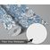 Revestimento Autoadesivo Removível Floral de Jardim Manual, Mural Estilo Asiático Azul para Banheiro, Lavanderia e Armário - S4Sassy 63,5 cm (L) × 152,4 cm (C) / Azul - Vinil Liso