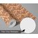 Papel de Parede Autoadesivo Paisley Étnico Folha Marrom, Decoração DIY Fácil para Quarto Estilo Fazenda, Sala e Armários - S4Sassy 63,5 cm (L) × 152,4 cm (C) / Marrom - Vinil Liso