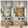 Papel de Parede Autoadesivo Paisley Étnico Folha Marrom, Decoração DIY Fácil para Quarto Estilo Fazenda, Sala e Armários - S4Sassy 63,5 cm (L) × 152,4 cm (C) / Marrom - Vinil Liso