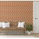 Papel de Parede Autoadesivo Paisley Étnico Folha Marrom, Decoração DIY Fácil para Quarto Estilo Fazenda, Sala e Armários - S4Sassy 63,5 cm (L) × 152,4 cm (C) / Marrom - Vinil Texturizado