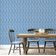 Papel de Parede Étnico Folha Paisley Azul Autoadesivo, Decoração DIY Fácil para Quarto Estilo Fazenda, Sala, Armários - S4Sassy 63,5 cm (L) × 304,8 cm (C) / Azul - Vinil Liso