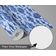 Papel de Parede Vinílico Adesivo Removível Mosaico de Peixes do Oceano Azul para Banheiro, Lavanderia e Armário - S4Sassy 63,5 cm (L) × 609,6 cm (C) / Azul - Vinil Liso