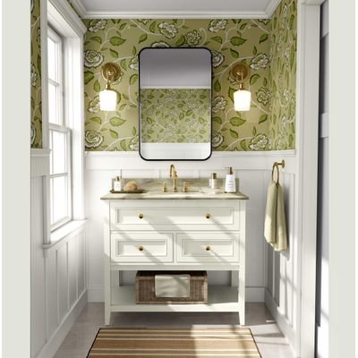 Vinil Autoadesivo Trepadeiras de Rosas Verde Impermeável Removível, Estilo Asiático, para Quartos/Sala/Locação/Armários - S4Sassy 63,5 cm (L) × 609,6 cm (C) / Verde - Vinil Liso