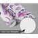 Papel de Parede Estampado de Penas Boho Roxo, Vinílico Autoadesivo, Decoração DIY Fácil para Quarto, Sala, Armários e Ambientes - S4Sassy 63,5 cm (L) × 914,4 cm (C) / Roxo - Vinil Liso