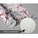 Papel de Parede Vinílico Autoadesivo Floral Tropical Branco À Prova D'Água Removível para Quartos, Imóveis Alugados e Armários - S4Sassy 63,5 cm (L) × 152,4 cm (C) / Branco - Vinil Texturizado
