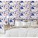 Papel de Parede Vinílico Autoadesivo Floral Tropical Branco À Prova D'Água Removível para Quartos, Imóveis Alugados e Armários - S4Sassy 63,5 cm (L) × 152,4 cm (C) / Branco - Vinil Texturizado