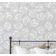 Rolo Vinílico Autoadesivo Removível Inspirado na Natureza À Prova d'Água, Estampa Folha Cinza para Paredes, Armários e Cômoda - S4sassy 63,5 cm (L) × 304,8 cm (C) / Cinza - Vinil Liso