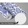 Papel de Parede Vinílico Adesivo Floral Esboçado Impermeável Azul, Removível, Estilo Asiático para Quartos, Sala, Armários - S4Sassy 63,5 cm (L) × 152,4 cm (C) / Azul - Vinil Liso