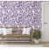 Papel de Parede Trilha de Folhas Roxas, Botânico Minimalista Autoadesivo Vinílico, Decoração Faça Você Mesmo para Quarto e Sala - S4Sassy 63,5 cm (L) × 304,8 cm (C) / Roxo - Vinil Liso