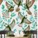 Rolo Vinílico Autoadesivo Removível Inspirado na Natureza, Impermeável, Pássaro Azul e Folhagem para Paredes e Armários, Verde - S4sassy 63,5 cm (L) × 304,8 cm (C) / Verde - Vinil Liso