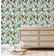 Rolo Vinílico Autoadesivo Removível Inspirado na Natureza, Impermeável, Pássaro Azul e Folhagem para Paredes e Armários, Verde - S4sassy 63,5 cm (L) × 152,4 cm (C) / Verde - Vinil Liso