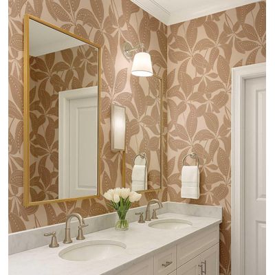 Papel de Parede Vinílico Autoadesivo Removível Estampa Folha Pontilhada Impermeável - Bege, Quartos, Locais Alugados e Armários - S4Sassy 63,5 cm (L) × 914,4 cm (C) / Bege - Vinil Liso