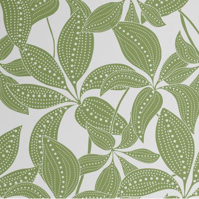 Papel de Parede Vinílico Autoadesivo Folhas Pontilhadas À Prova D'Água - Verde, Removível para Quartos, Inquilinos e Armários - S4Sassy 63,5 cm (L) × 304,8 cm (C) / Verde - Vinil Liso