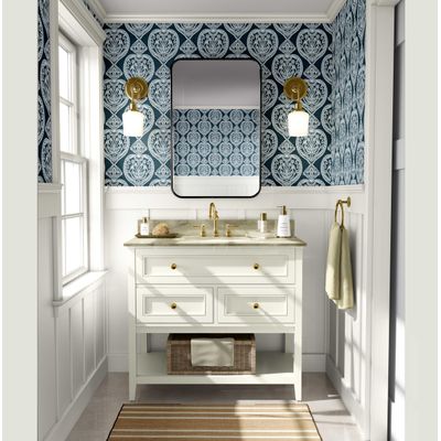 Papel de Parede Azul com Corações Revestimento Vinílico Autoadesivo Fácil DIY para Quarto Estilo Fazenda Sala Armário Espaço - S4Sassy 63,5 cm (L) × 304,8 cm (C) / Azul - Vinil Liso