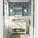 Papel de Parede Azul com Corações Revestimento Vinílico Autoadesivo Fácil DIY para Quarto Estilo Fazenda Sala Armário Espaço - S4Sassy 63,5 cm (L) × 152,4 cm (C) / Azul - Vinil Texturizado