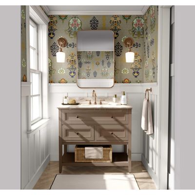 Papel de Parede Vinílico Autoadesivo Motivo Vaso Vintage Verde - Aplicação Fácil para Quarto Estilo Fazenda, Armários e Ambientes - S4Sassy 63,5 cm (L) × 304,8 cm (C) / Verde - Vinil Liso
