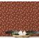 Rolo Vinílico Autoadesivo Removível Estampa Flores do Prado Inspirado na Natureza para Paredes, Armários e Cômoda - Marrom - S4sassy 63,5 cm (L) × 609,6 cm (C) / Marrom - Vinil Liso