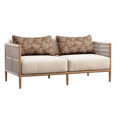 Capa de Almofada Lombar Retangular em Tecido de Poliéster para Uso Interno/Externo, Impermeável para Móveis de Pátio - Vargottam 30,48 Cm × 45,72 Cm / Marrom