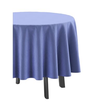 Toalha de Mesa Redonda 147 cm Interna/Externa com Furo para Guarda-Sol, Impermeável, Primavera/Verão, Quintal/Churrasco - Roxa - Vargottam 147,32 Cm × 147,32 Cm / Roxo