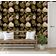 Papel de Parede Floral Hibiscus Preto, Vinil Autoadesivo Decorativo, Decoração DIY Fácil para Quarto, Sala, Armários - S4Sassy 63,5 cm (L) × 609,6 cm (C) / Preto - Vinil Liso