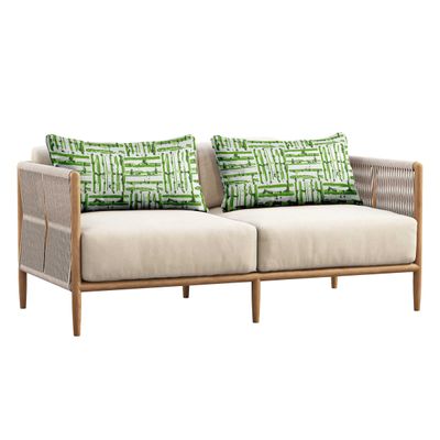Capa para Almofada Lombar Retangular em Tecido de Poliéster Impermeável para Todos os Climas, Interno/Externo, Móveis de Pátio - Vargottam 30,48 Cm × 45,72 Cm / Verde