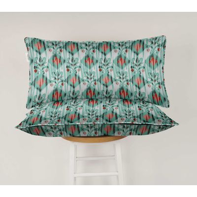 Capa Retangular Impermeável e Resistente a Intempéries para Almofada Lombar em Poliéster, Interno/Externo para Móveis de Pátio - Vargottam 30,48 Cm × 50,8 Cm / Verde