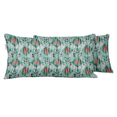 Capa Retangular Impermeável e Resistente a Intempéries para Almofada Lombar em Poliéster, Interno/Externo para Móveis de Pátio - Vargottam 30,48 Cm × 50,8 Cm / Verde