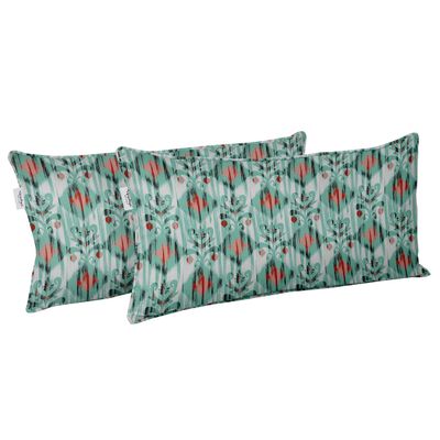 Capa Retangular Impermeável e Resistente a Intempéries para Almofada Lombar em Poliéster, Interno/Externo para Móveis de Pátio - Vargottam 30,48 Cm × 50,8 Cm / Verde