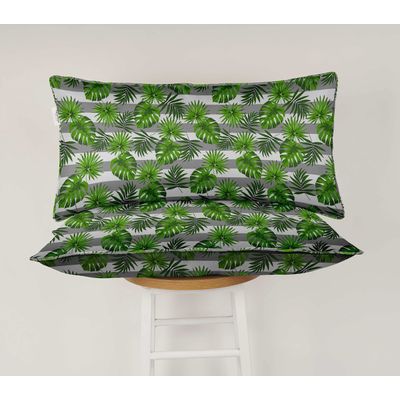 Capa de Almofada Lombar em Poliéster Impermeável para Uso Interno e Externo, Retangular para Móveis de Pátio - Vargottam 30,48 Cm × 45,72 Cm / Cinza