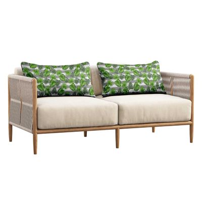 Capa de Almofada Lombar em Poliéster Impermeável para Uso Interno e Externo, Retangular para Móveis de Pátio - Vargottam 30,48 Cm × 45,72 Cm / Cinza